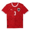 Camisola Áustria Gernot Trauner 3 1º Equipamento Euro 2024 Manga Curta
